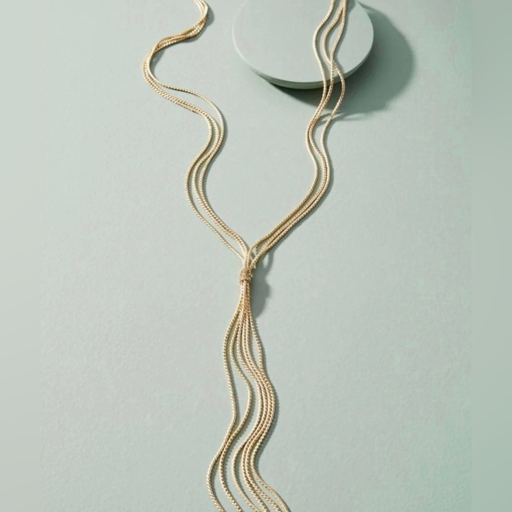 Anthropologie Golden Tassel Necklace! NWT